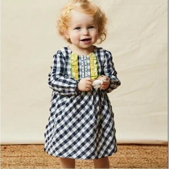 Matilda Jane Enchanted Garden - Gingham and Giggles Dress 3 Piece Set 18-24 NWT - Picture 2 of 5